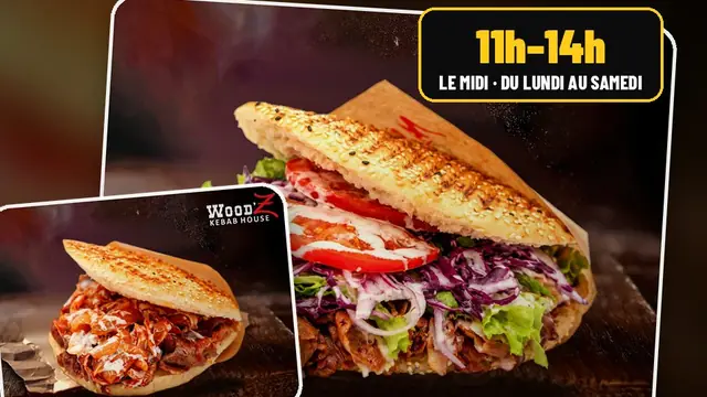 Döner d'entrecôte et box à emporter préparés pour la pause de midi au WoodZ de Houssen