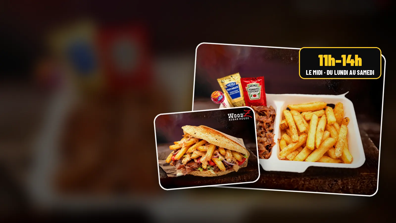 Döner d'entrecôte préparé pour le déjeuner au WoodZ Kebab House d'Illzach, rue des Trois Frontières Döner d'entrecôte préparé pour le déjeuner au WoodZ Kebab House d'Illzach, rue des Trois Frontières