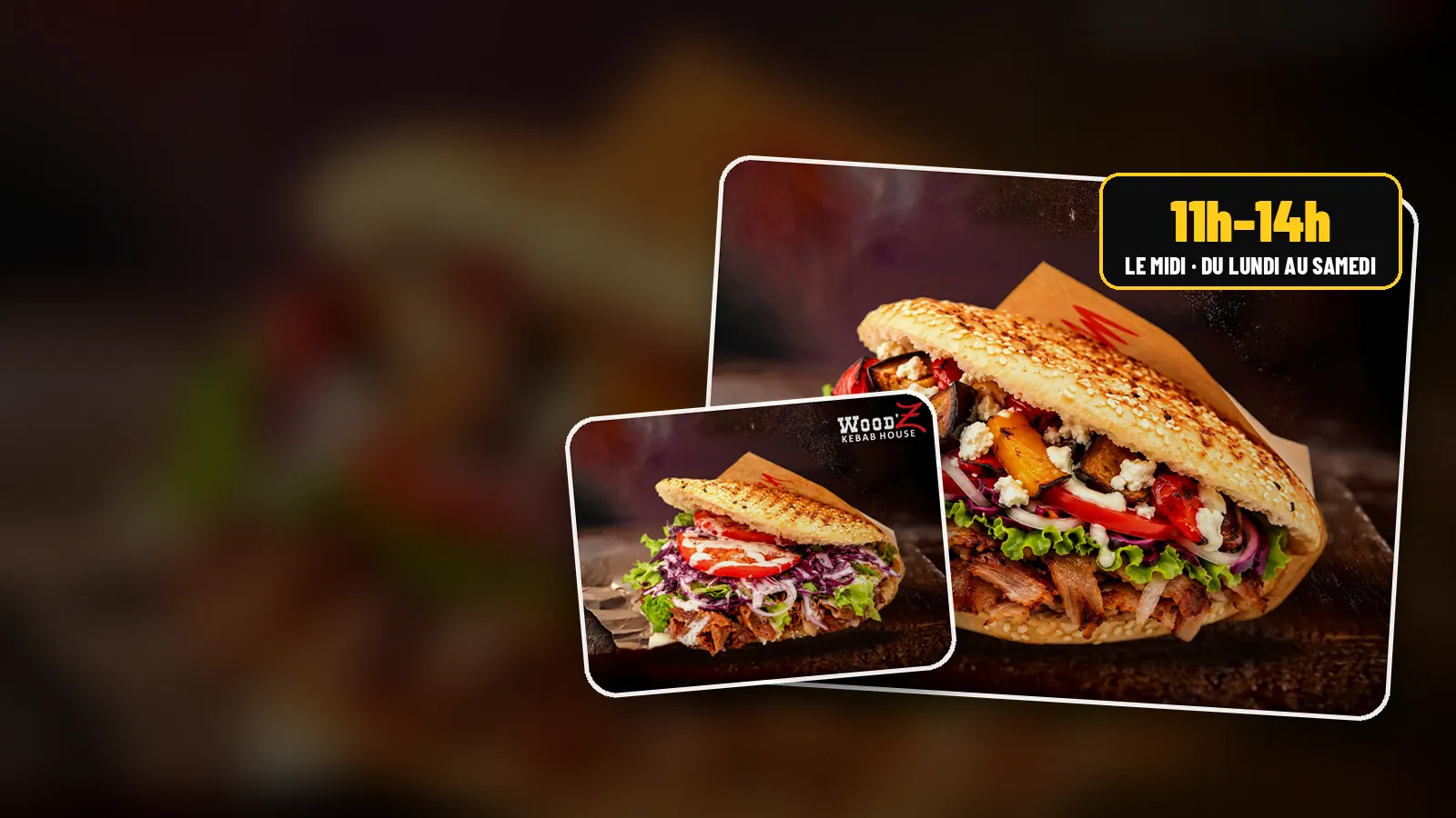 Döner d'entrecôte servi à l'heure du déjeuner au WoodZ Kebab House de Sélestat, zone Maison Rouge Döner d'entrecôte servi à l'heure du déjeuner au WoodZ Kebab House de Sélestat, zone Maison Rouge