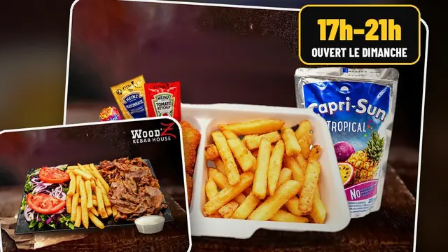 Döner d'entrecôte et Menu Box servis un dimanche soir au WoodZ Kebab House de Houssen