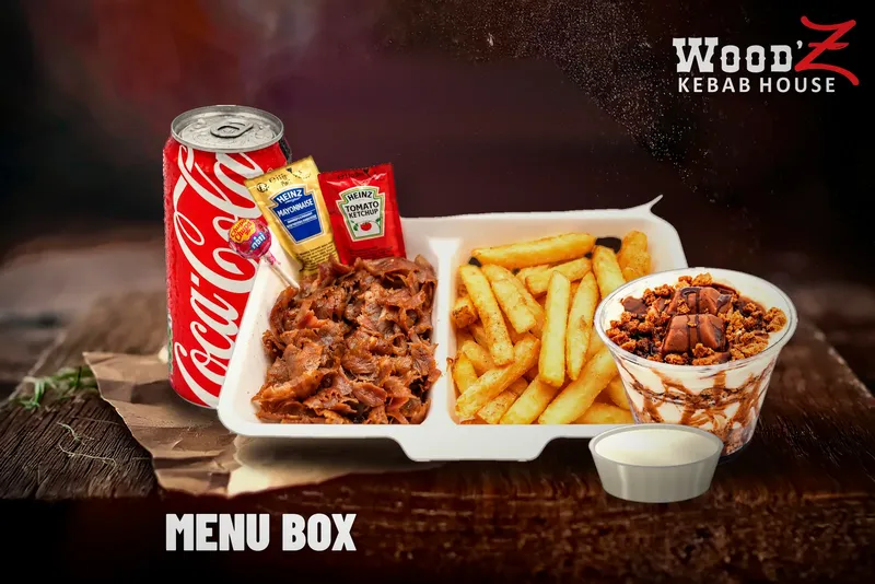 Menu Box : Entrecôte + frites, légumes grillés ou crudités, boisson 33 cl et tiramisu